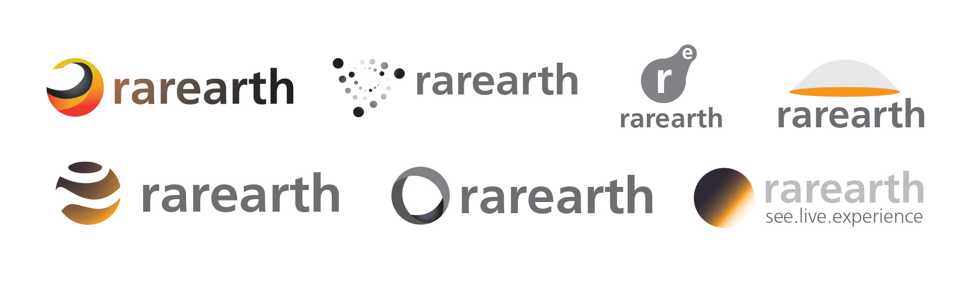 rarearth logo concept sheet