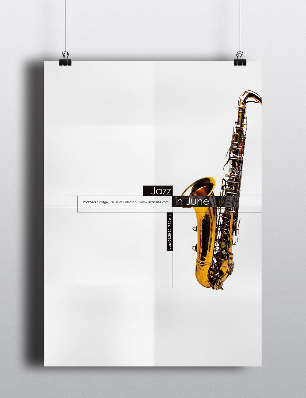 Jazz in June festival event poster concept 1