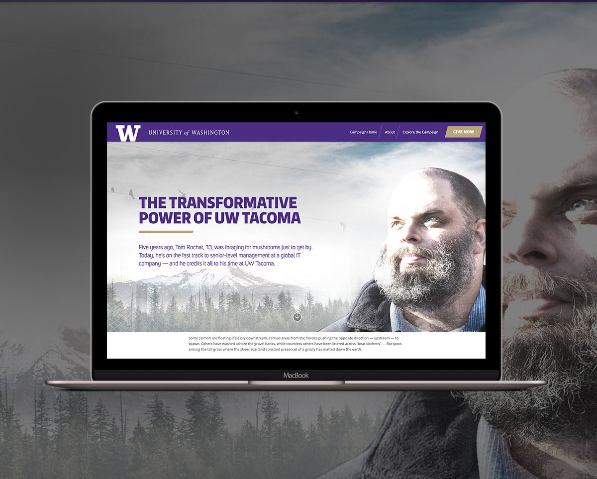university of wahsington tacoma website design mac